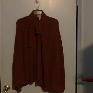 Burgundy cape